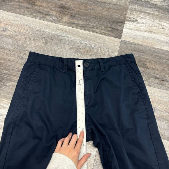 Armani Shorts Exchange Navy Blue Mens 33 Stretch Flat Front Casual Golf Chino - Picture 8 of 9